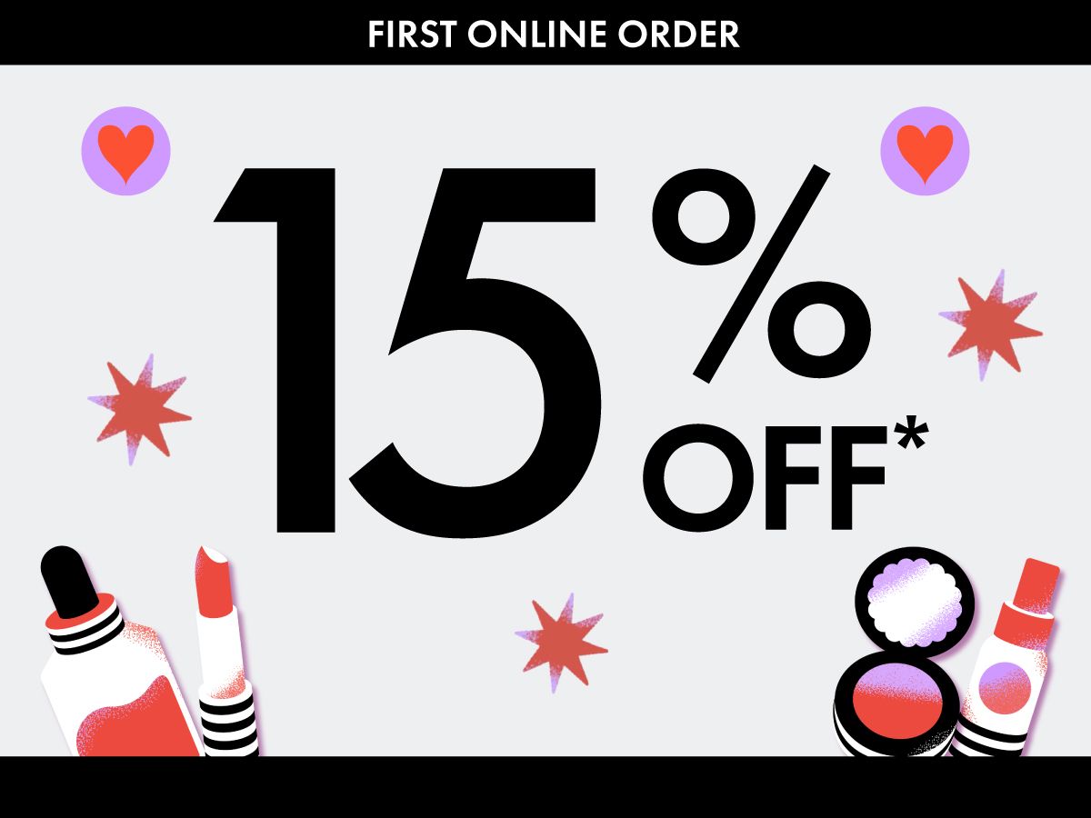 NEVER SHOP ONLINE? SHOP NOW AND  GET 15% OFF