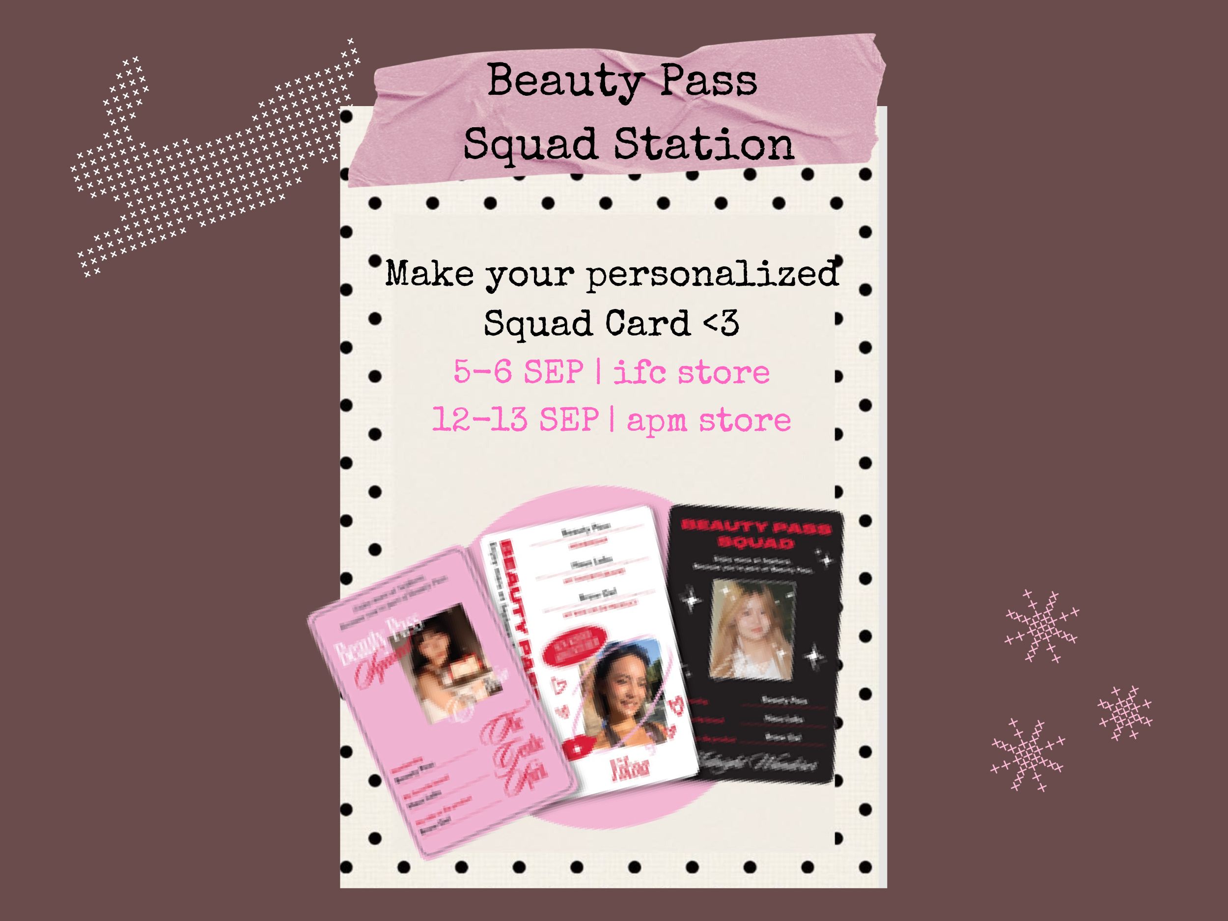 Your personalised Squad Card is HERE💖