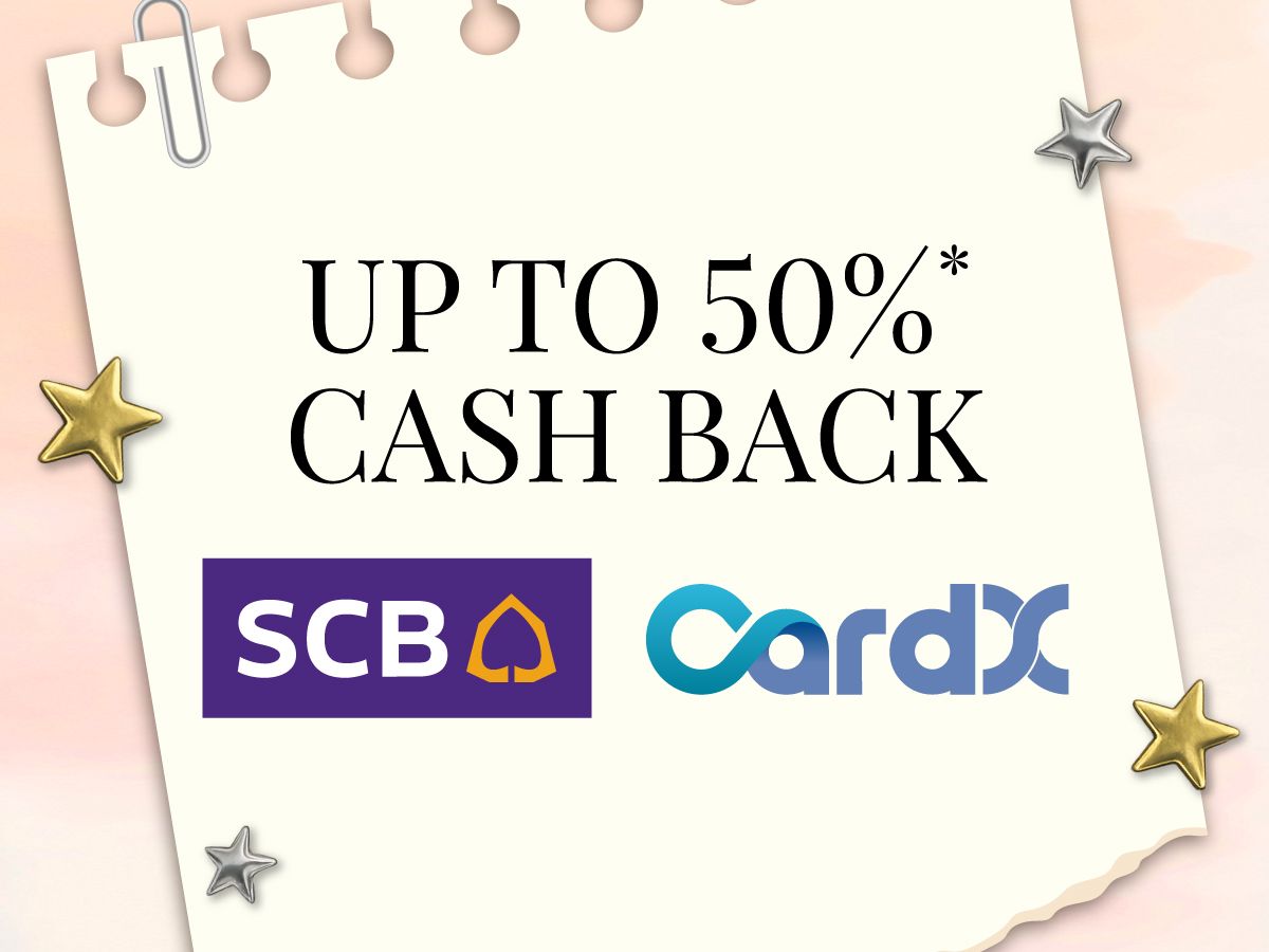 GET UP TO 50%* CASH BACK 