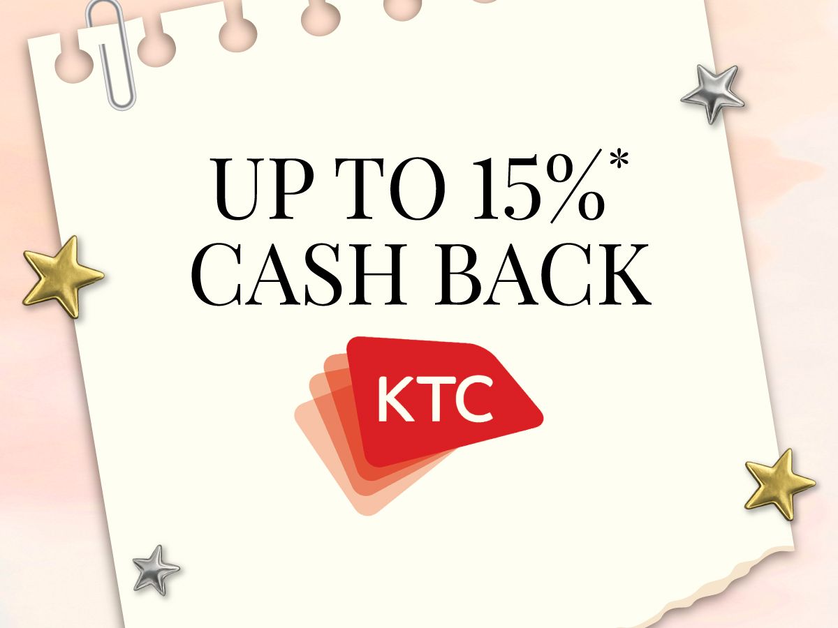 GET UP TO 15% CASHBACK 