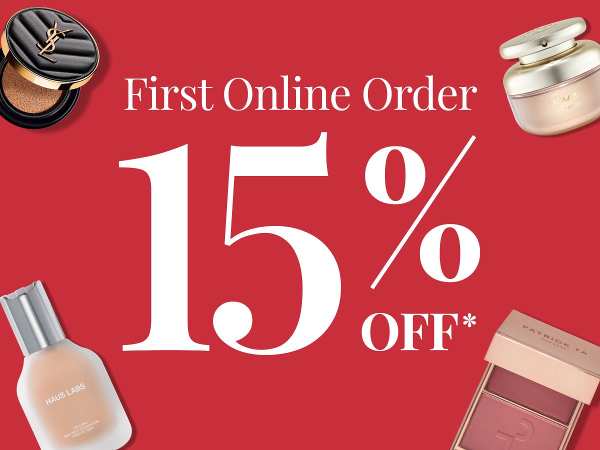 15% OFF YOUR FIRST ONLINE ORDER