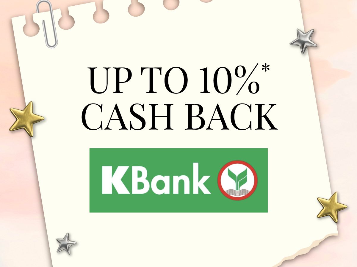 GET UP TO 10%* CASHBACK
