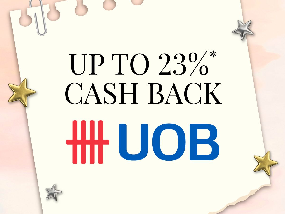 GET UP TO 15%* CASH BACK
