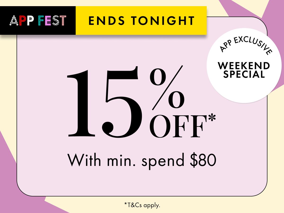 LAST CHANCE: 15% OFF